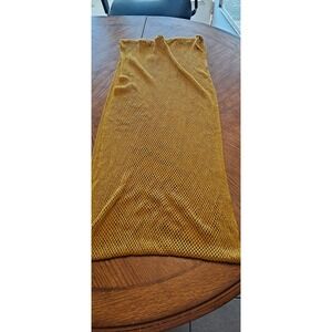 Steve Madden Scarf Womens Woven Acrylic Infinity Gold Color